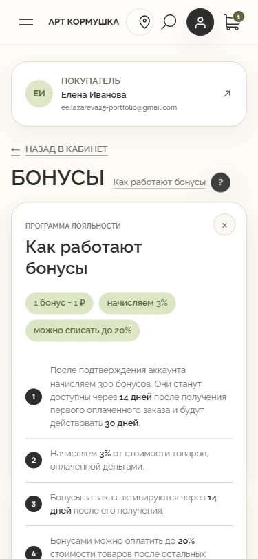 Rewards programme conditions — Mobile
