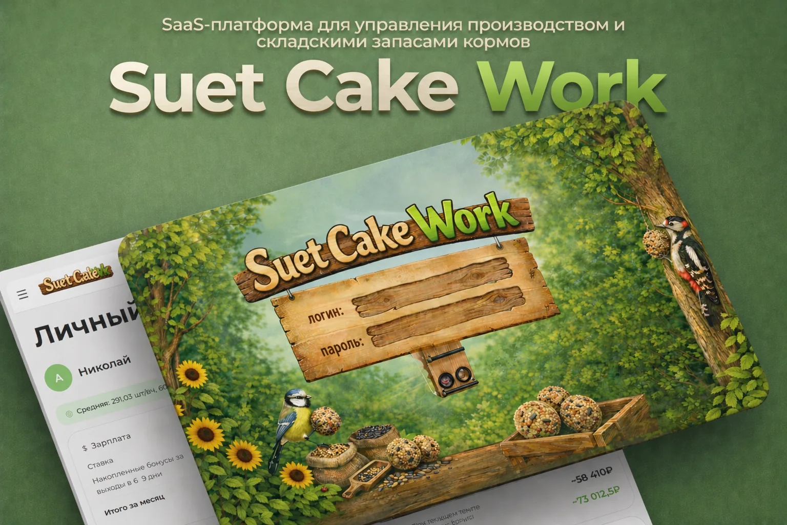 SUET CAKE WORK